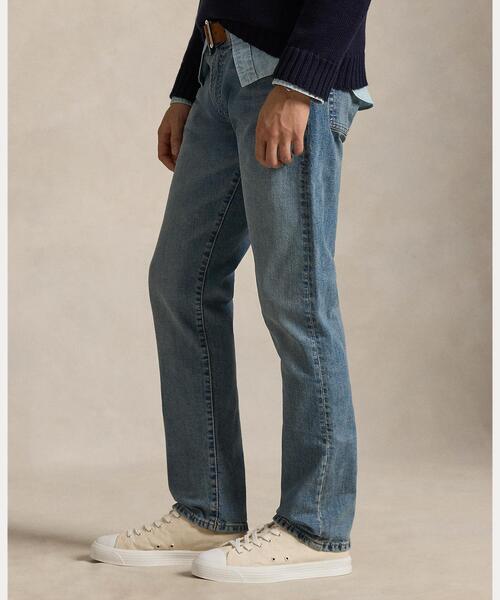 POLO RALPH LAUREN（ポロ ラルフ ローレン）の「Hampton ストレート ストレッチ ジーンズ（デニムパンツ・メンズ・ブルー・28/30/30/30/31/32/32/30/32/32/33/32/34/30/34/32/36/32/38/32/40/32/42/32）」の4枚目の写真