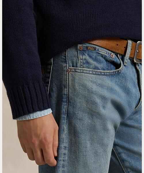 POLO RALPH LAUREN（ポロ ラルフ ローレン）の「Hampton ストレート ストレッチ ジーンズ（デニムパンツ・メンズ・ブルー・28/30/30/30/31/32/32/30/32/32/33/32/34/30/34/32/36/32/38/32/40/32/42/32）」の6枚目の写真
