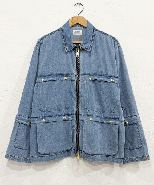 DIET BUTCHER SLIM SKIN(ダイエットブッチャースリムスキン)の「DIET BUTCHER SLIM SKIN / Lite Duck “DOME” / ダイエットブッチャースリムスキン(カバーオール・メンズ・ナチュラル/インディゴブルー/ブラウン・FREE)」の3枚目の写真