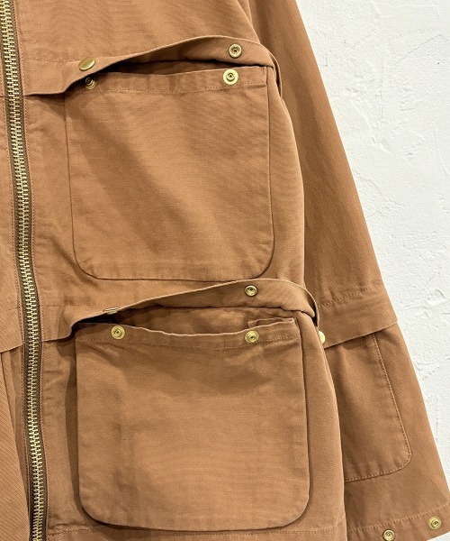 DIET BUTCHER SLIM SKIN(ダイエットブッチャースリムスキン)の「DIET BUTCHER SLIM SKIN / Lite Duck “DOME” / ダイエットブッチャースリムスキン(カバーオール・メンズ・ナチュラル/インディゴブルー/ブラウン・FREE)」の4枚目の写真