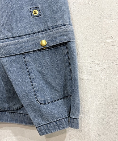 DIET BUTCHER SLIM SKIN(ダイエットブッチャースリムスキン)の「DIET BUTCHER SLIM SKIN / Lite Duck “DOME” / ダイエットブッチャースリムスキン(カバーオール・メンズ・ナチュラル/インディゴブルー/ブラウン・FREE)」の17枚目の写真