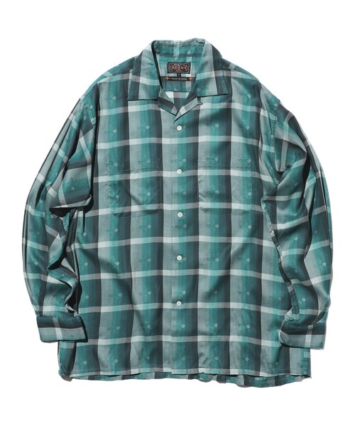 BEAMS PLUS(ビームスプラス)の「Open Collar Sashiko Ombre(シャツ/ブラウス・メンズ・ブラウン/ロイヤルブルー・X-LARGE/MEDIUM/SMALL/LARGE)」の10枚目の写真