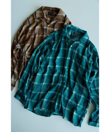 Open Collar Sashiko Ombre