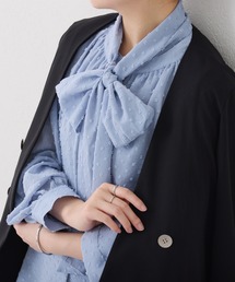 COLLAGE GALLARDAGALANTE | 楊柳ドットジャガードボウタイブラウス(シャツ/ブラウス)