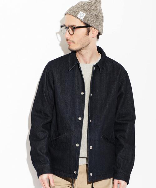 green label relaxing(グリーンレーベルリラクシング)の「SC INDIGO コーチジャケット◆(デニムジャケット・メンズ・ネイビー・SMALL/LARGE/MEDIUM)」の1枚目の写真