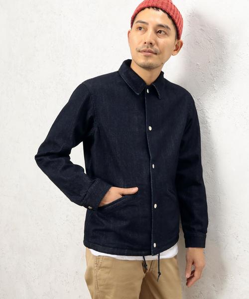 green label relaxing(グリーンレーベルリラクシング)の「SC INDIGO コーチジャケット◆(デニムジャケット・メンズ・ネイビー・SMALL/LARGE/MEDIUM)」の3枚目の写真