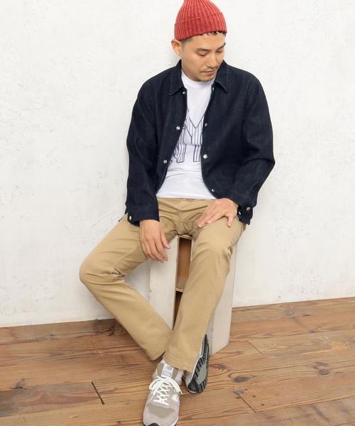 green label relaxing(グリーンレーベルリラクシング)の「SC INDIGO コーチジャケット◆(デニムジャケット・メンズ・ネイビー・SMALL/LARGE/MEDIUM)」の5枚目の写真