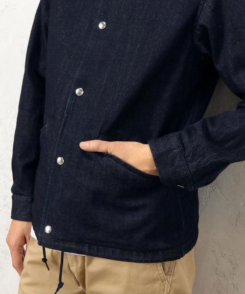 green label relaxing(グリーンレーベルリラクシング)の「SC INDIGO コーチジャケット◆(デニムジャケット・メンズ・ネイビー・SMALL/LARGE/MEDIUM)」の8枚目の写真