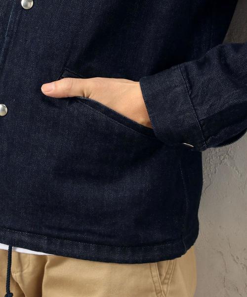 green label relaxing(グリーンレーベルリラクシング)の「SC INDIGO コーチジャケット◆(デニムジャケット・メンズ・ネイビー・SMALL/LARGE/MEDIUM)」の9枚目の写真