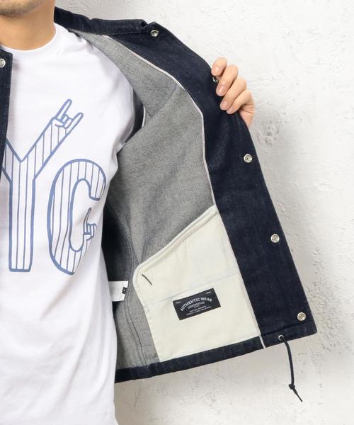 green label relaxing(グリーンレーベルリラクシング)の「SC INDIGO コーチジャケット◆(デニムジャケット・メンズ・ネイビー・SMALL/LARGE/MEDIUM)」の10枚目の写真