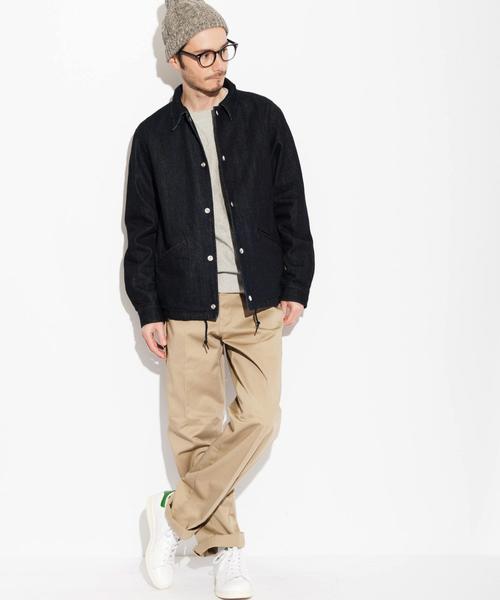 green label relaxing(グリーンレーベルリラクシング)の「SC INDIGO コーチジャケット◆(デニムジャケット・メンズ・ネイビー・SMALL/LARGE/MEDIUM)」の13枚目の写真