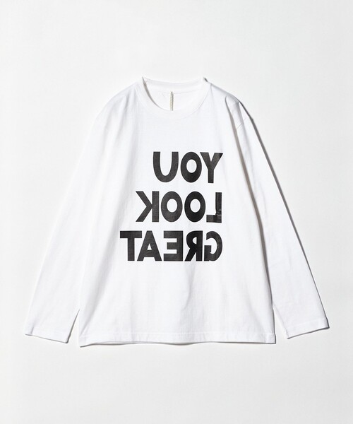 m's braque（エムズブラック）の「【別注】＜m’s braque＞YOU LOOK GREAT Tシャツ（Tシャツ/カットソー・レディース・ホワイト・M）」の7枚目の写真