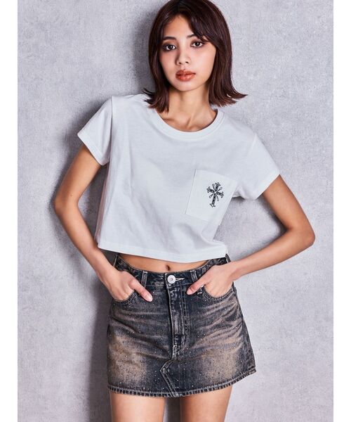 GYDA(ジェイダ)の「bijouデニムスカートライクショートパンツ(デニムスカート・レディース・ライトブルー/ブラック/インディゴブルー・SMALL/MEDIUM/X-SMALL)」の15枚目の写真