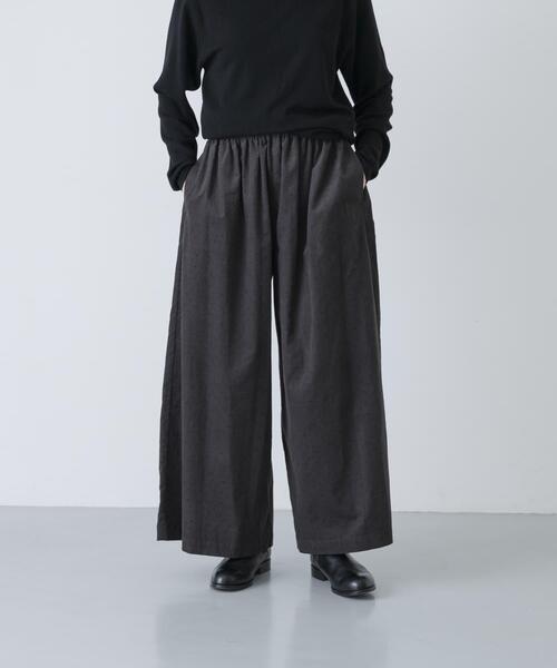 かぐれ（カグレ）の「ドットコーデュロイワイドパンツ（その他パンツ・レディース・ブラック/チャコールグレー・FREE）」の19枚目の写真