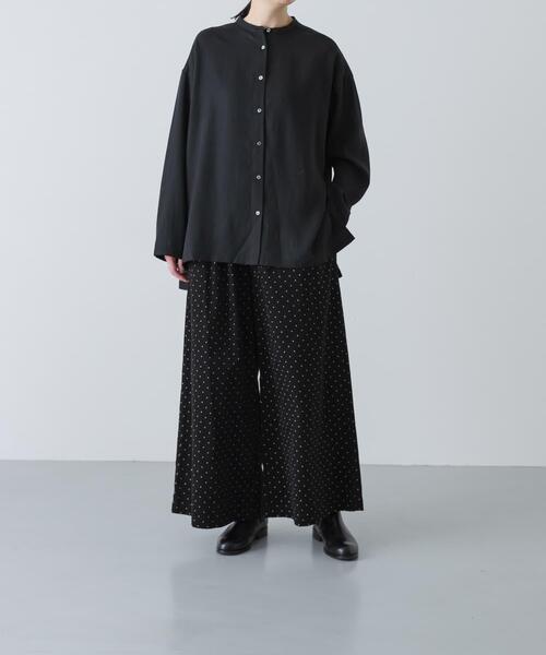 かぐれ（カグレ）の「ドットコーデュロイワイドパンツ（その他パンツ・レディース・ブラック/チャコールグレー・FREE）」の10枚目の写真