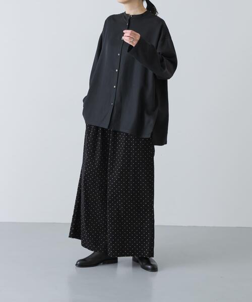 かぐれ（カグレ）の「ドットコーデュロイワイドパンツ（その他パンツ・レディース・ブラック/チャコールグレー・FREE）」の11枚目の写真