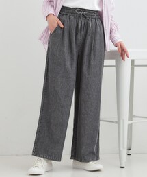 SHOO・LA・RUE | 【ライトオンスデニム/着丈選べる】らくらくデニムイージーワイドパンツ(デニムパンツ)