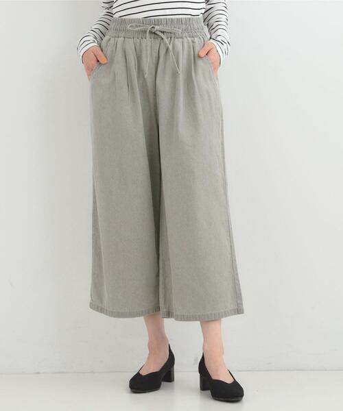 SHOO・LA・RUE(シューラルー)の「【ライトオンスデニム/着丈選べる】らくらくデニムイージーワイドパンツ(デニムパンツ・レディース・ライトブルー/ブラック/ブルー系その他/ライトグレー・01/04/03/02/42/40/38/36)」の14枚目の写真