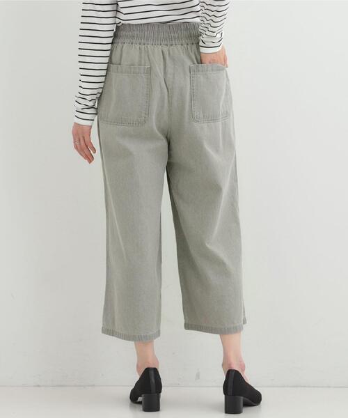 SHOO・LA・RUE(シューラルー)の「【ライトオンスデニム/着丈選べる】らくらくデニムイージーワイドパンツ(デニムパンツ・レディース・ライトブルー/ブラック/ブルー系その他/ライトグレー・01/04/03/02/42/40/38/36)」の15枚目の写真