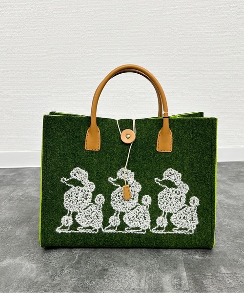 Nostalgic Garage:70'SFELT TOTE BAG:70年代フェルト プードル刺繍