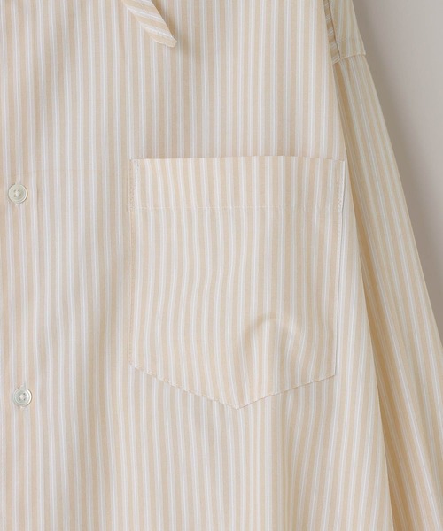 LOWRYS FARM（ローリーズファーム）の「【LFM(U)】BROADストライプシャツＬＳ　 636717（シャツ/ブラウス・メンズ・ベージュ/ブルー/ベージュ系その他・MEDIUM/LARGE）」の7枚目の写真