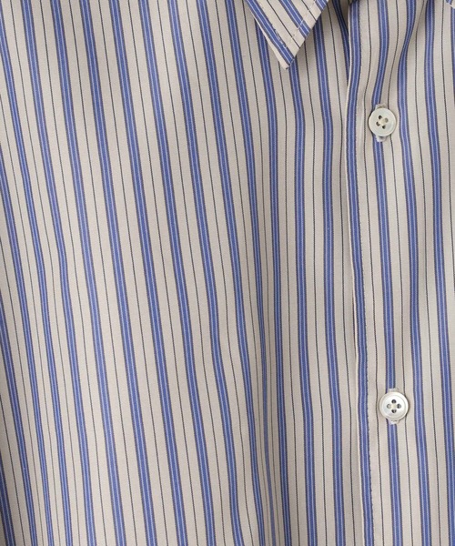 LOWRYS FARM（ローリーズファーム）の「【LFM(U)】BROADストライプシャツＬＳ　 636717（シャツ/ブラウス・メンズ・ベージュ/ブルー/ベージュ系その他・MEDIUM/LARGE）」の15枚目の写真