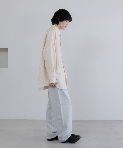 LOWRYS FARM（ローリーズファーム）の「【LFM(U)】BROADストライプシャツＬＳ　 636717（シャツ/ブラウス・メンズ・ベージュ/ブルー/ベージュ系その他・MEDIUM/LARGE）」の21枚目の写真