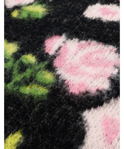 Little sunny bite（リトルサニーバイト）の「Little sunny bite/floral knit（ニット/セーター・レディース・ピンク/イエロー/ブラック・MEDIUM/SMALL）」の8枚目の写真