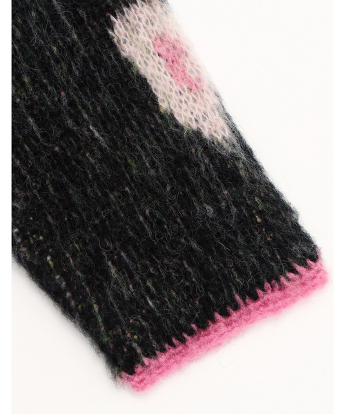Little sunny bite（リトルサニーバイト）の「Little sunny bite/floral knit（ニット/セーター・レディース・ピンク/イエロー/ブラック・MEDIUM/SMALL）」の11枚目の写真