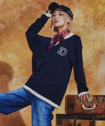 DOUBLE STANDARD CLOTHING | Dロゴ クロシェVニット(ニット/セーター)