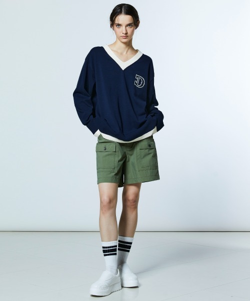DOUBLE STANDARD CLOTHING(ダブルスタンダードクロージング)の「Dロゴ クロシェVニット(ニット/セーター・レディース・ネイビー・FREE)」の12枚目の写真