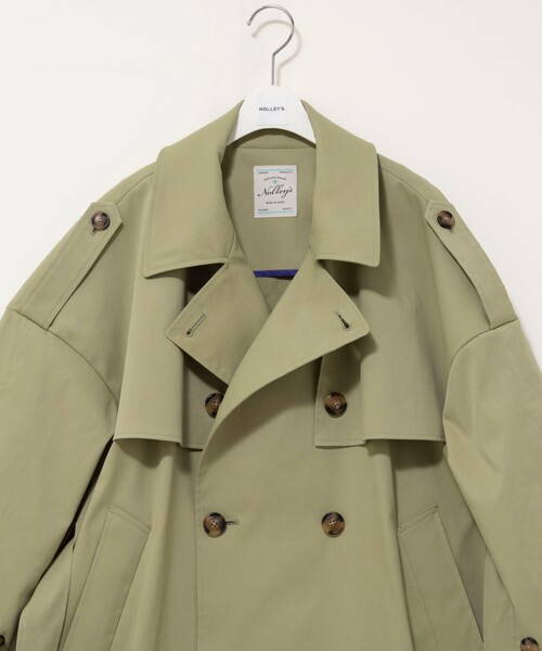 NOLLEY’S（ノーリーズ）の「NMPウォッシャブルロングトレンチコート（トレンチコート・レディース・オリーブ/ベージュ・M）」の22枚目の写真