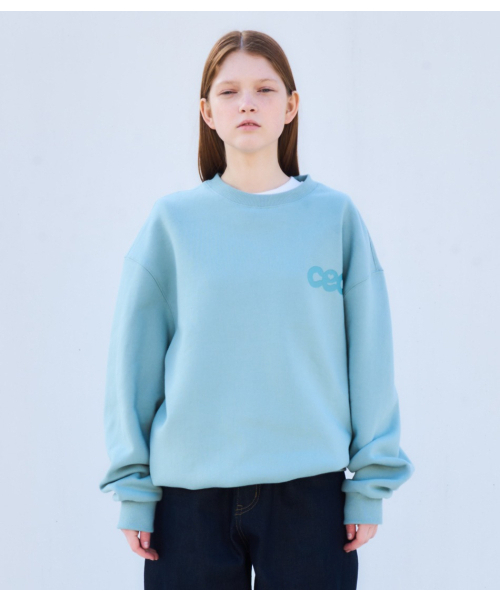chancechance(チャンスチャンス)の「CEC HEART LOGO SWEATSHIRT(MINT)(スウェット・レディース・その他・SMALL/MEDIUM)」の1枚目の写真