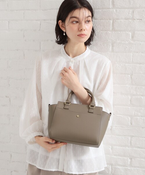 THE SHOP TK （ザ ショップ ティーケー ）の「シュリンクミドルトートBAG（トートバッグ・レディース・ブラック/オフホワイト/ブラウン系その他・00）」の8枚目の写真