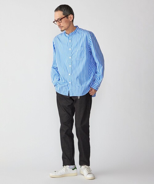 SHIPS（シップス）の「SHIPS: デニム ライク テーパード チノ（チノパンツ・メンズ・ブラック/ネイビー・29/30/31/32/33/34）」の20枚目の写真