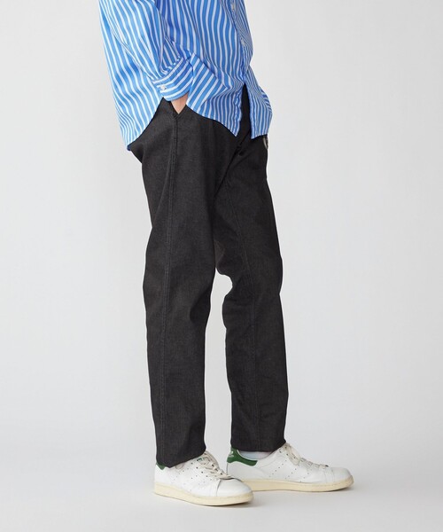 SHIPS（シップス）の「SHIPS: デニム ライク テーパード チノ（チノパンツ・メンズ・ブラック/ネイビー・29/30/31/32/33/34）」の3枚目の写真