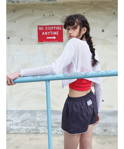 ETMON(エトモン)の「Linen Strap Knit Cardigan White(カーディガン/ボレロ・レディース・その他・FREE)」の2枚目の写真
