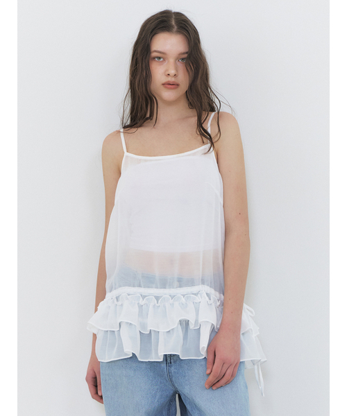 ETMON(エトモン)の「Slip Frill Blouse, White(シャツ/ブラウス・レディース・その他・FREE)」の3枚目の写真