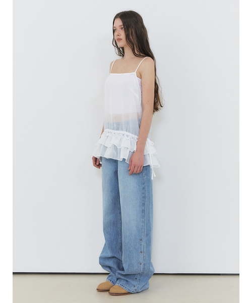 ETMON(エトモン)の「Slip Frill Blouse, White(シャツ/ブラウス・レディース・その他・FREE)」の5枚目の写真