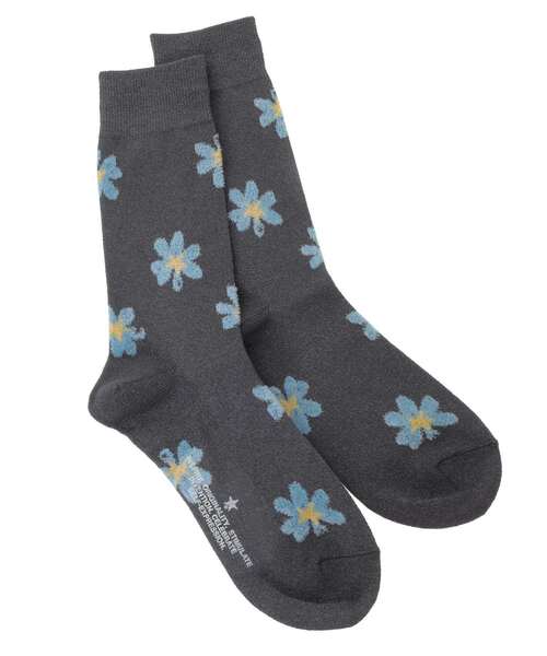 CONVERSE TOKYO（コンバーストウキョウ）の「FLOWER GLITTER SOX（ソックス/靴下・レディース・ベージュ/グレー/ブラック・FREE）」の3枚目の写真