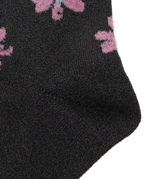 CONVERSE TOKYO（コンバーストウキョウ）の「FLOWER GLITTER SOX（ソックス/靴下・レディース・ベージュ/グレー/ブラック・FREE）」の6枚目の写真
