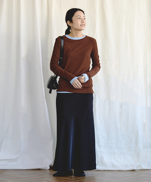 EMILY WEEK(エミリーウィーク)の「《追加9》パウダリーコットンプルオーバー(Tシャツ/カットソー・レディース・ホワイト/ブラウン/ブルー系その他・FREE)」の17枚目の写真