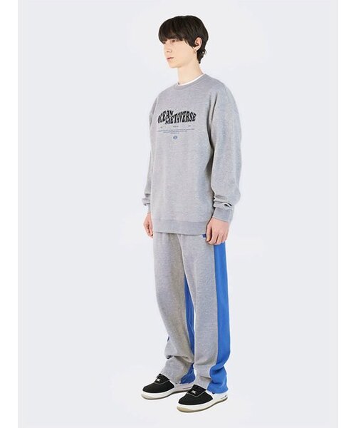 AOX(エーオーエックス)の「オーシャンメタバース刺繍タイポスウェットグレー(スウェット・メンズ・グレー・M/S/L)」の2枚目の写真