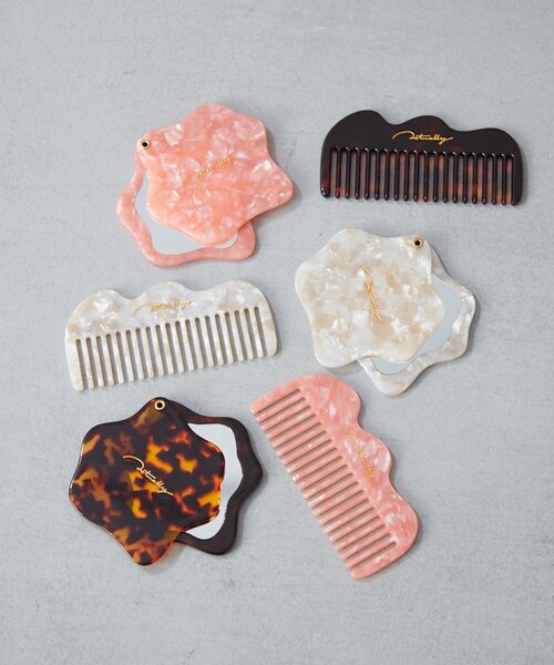 BIRTHDAY BAR（バースデイバー）の「アセチミラー（手鏡/メイクミラー・レディース・ブラウン/ホワイト/オレンジ・0）」の4枚目の写真