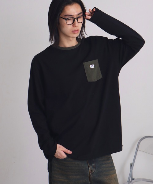 patagonia(パタゴニア)の「【Patagonia/パタゴニア】L/S Shop Sticker Pocket Responsibili-Tee/ステッカー ポケット レスポンシビリティーロンT(Tシャツ/カットソー・メンズ・ブラック・M)」の1枚目の写真