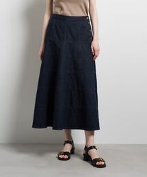 LANVIN en Bleu | Lee×LANVIN en Bleuデニムフレアスカート(スカート)