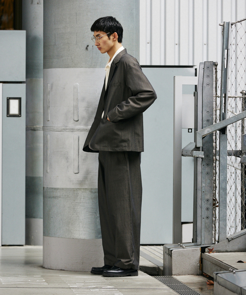 JOURNAL STANDARD(ジャーナルスタンダード)の「SLUB SUCKER / スラブ サッカー オーバー パンツ(スラックス・メンズ・ベージュ系その他/カーキ/ブラック系その他・SMALL/MEDIUM/LARGE)」の12枚目の写真