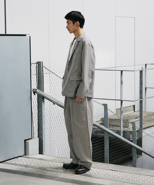 JOURNAL STANDARD（ジャーナルスタンダード）の「SLUB SUCKER / スラブ サッカー オーバー パンツ（スラックス・メンズ・ベージュ系その他/カーキ/ブラック系その他・SMALL/MEDIUM/LARGE）」の13枚目の写真