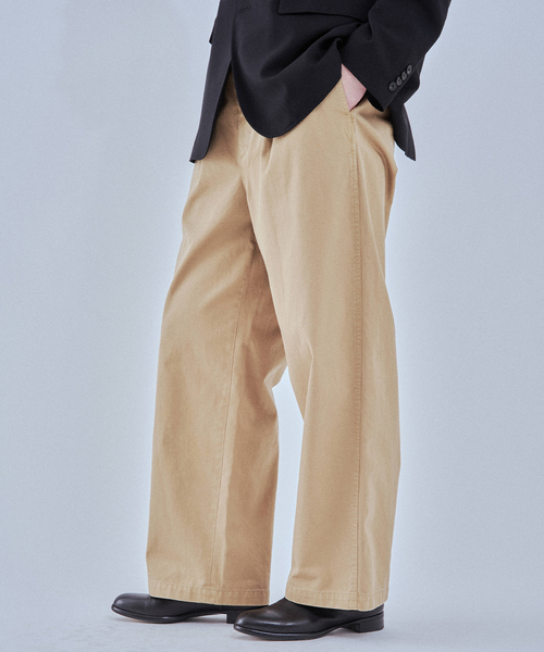 EDIFICE（エディフィス）の「ハイカウント ツイル チノパン（チノパンツ・メンズ・ブラウン/ブラック/ベージュ・MEDIUM/LARGE）」の3枚目の写真