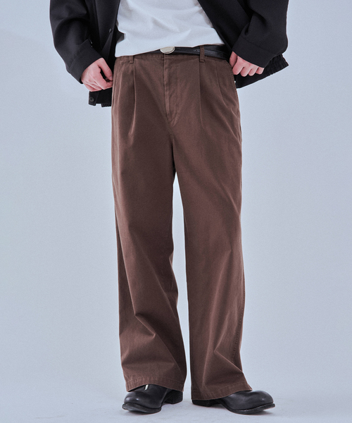 EDIFICE（エディフィス）の「ハイカウント ツイル チノパン（チノパンツ・メンズ・ブラウン/ブラック/ベージュ・MEDIUM/LARGE）」の6枚目の写真
